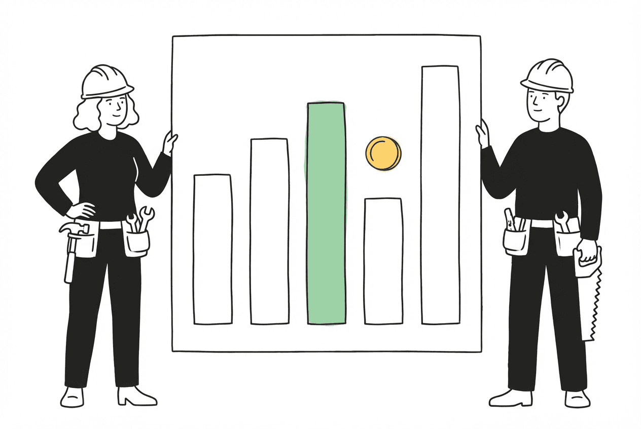 Ilustración de resumen de guías de precios